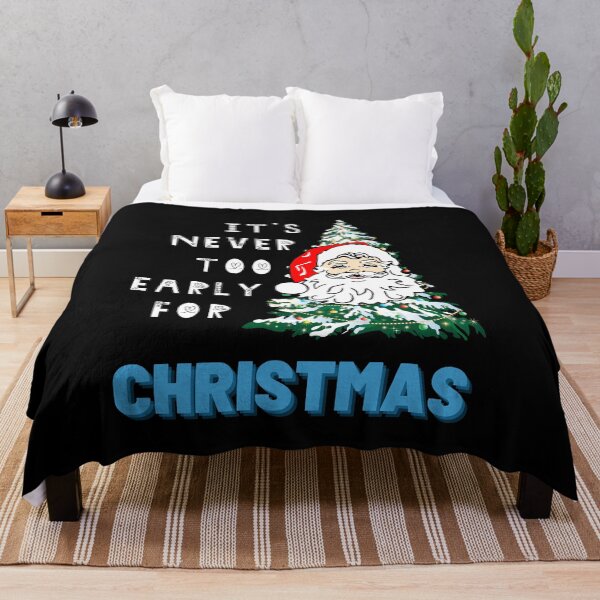 Item preview, It's Never Too Early For Christmas - Santa and Christmas Tree designed and sold by sherwinc.