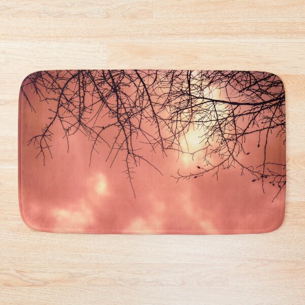 Item preview, Black branch and pink sky, silhouette landscape designed and sold by Stéphane  Thirion.