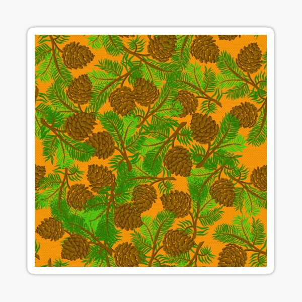 Pine cone Sticker