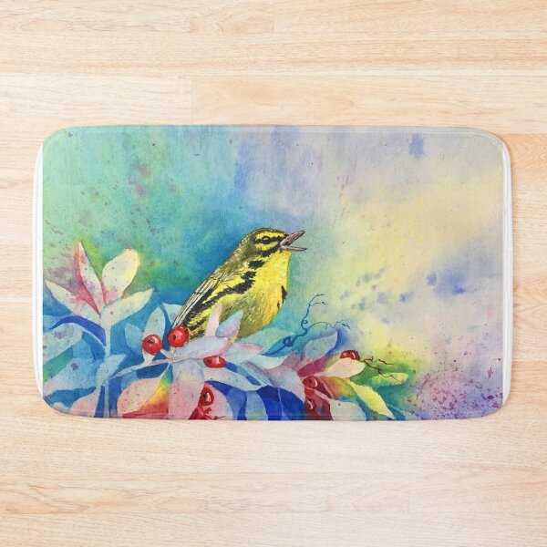Item preview, Praire Warbler Watercolor Original Art designed and sold by muralmouse.