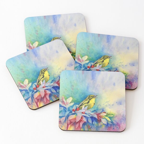 Item preview, Praire Warbler Watercolor Original Art designed and sold by muralmouse.