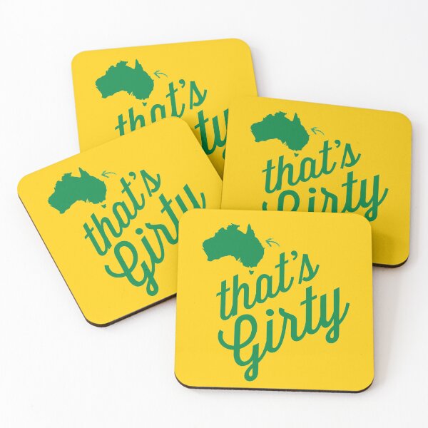 Item preview, That's Girty. Green and gold with Australian map. designed and sold by Girty.
