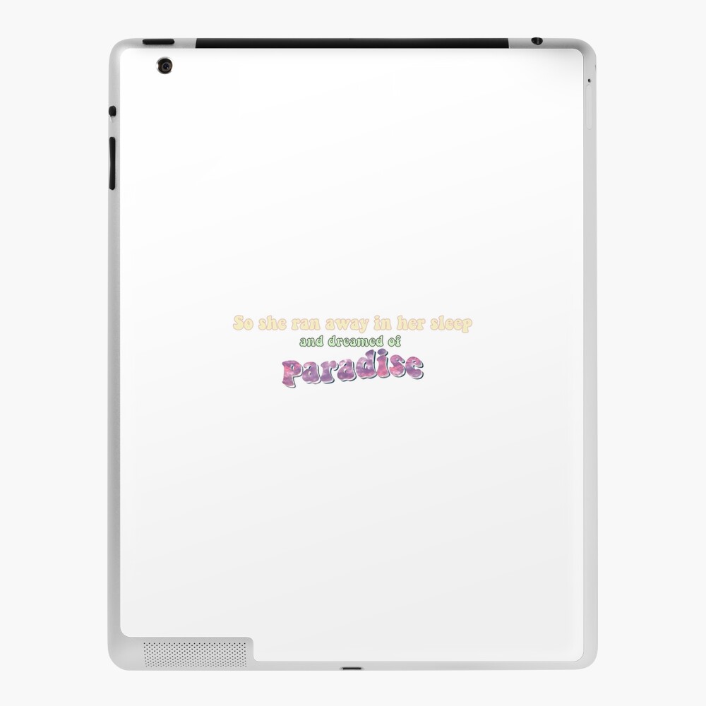 paradise lyrics Sticker for Sale by khongor1020