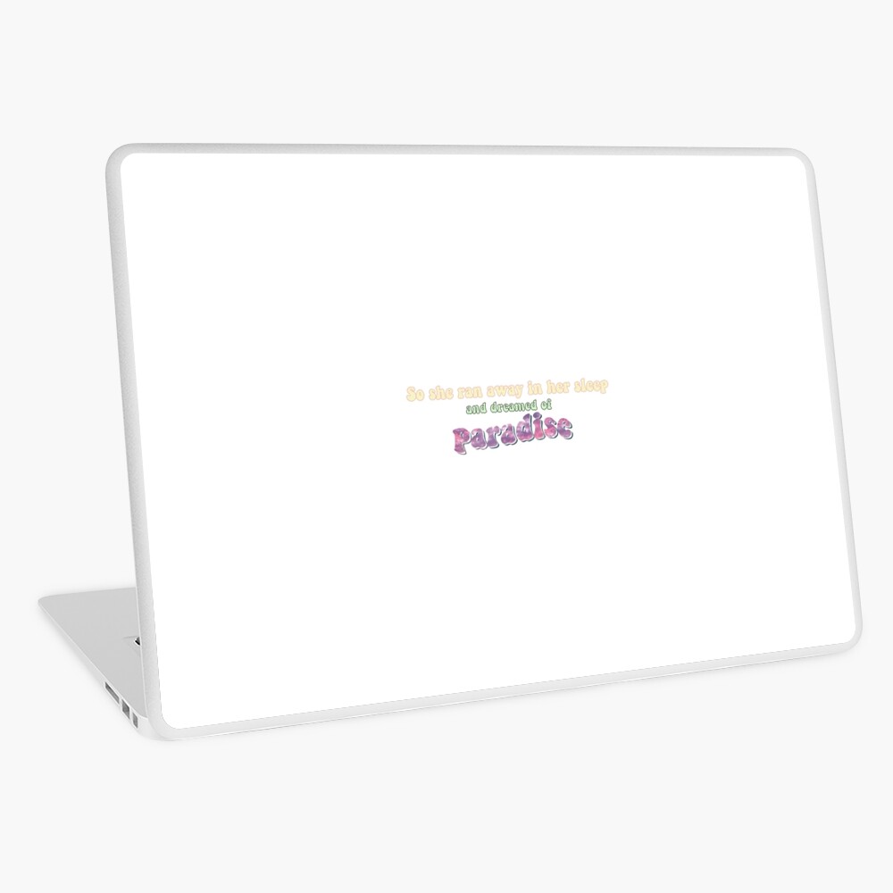 paradise lyrics Sticker for Sale by khongor1020