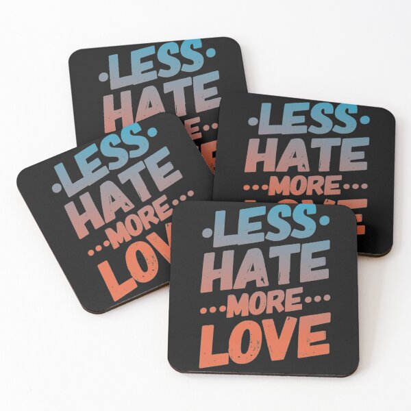 Item preview, Less hate more love designed and sold by Maadio.