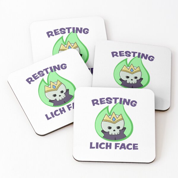 Item preview, Resting Lich Face designed and sold by Cute N' Nerdy Shop.