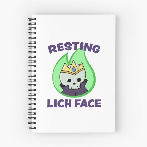 Item preview, Resting Lich Face designed and sold by Cute N' Nerdy Shop.