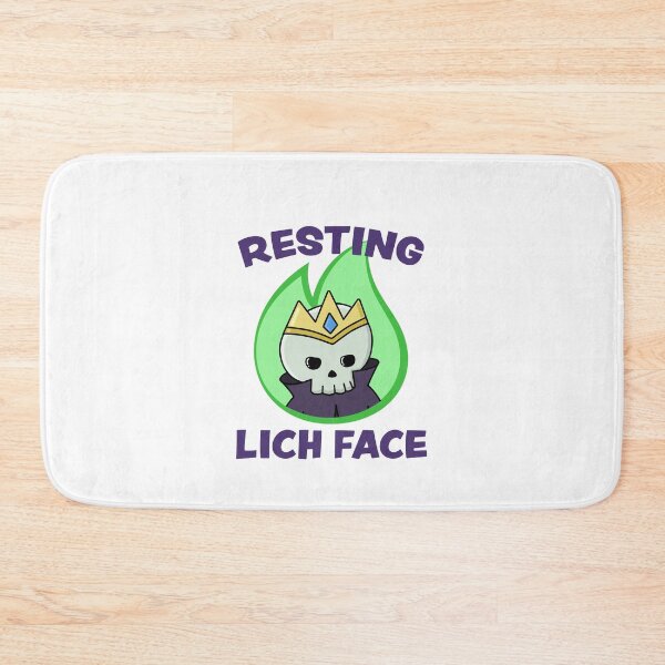 Item preview, Resting Lich Face designed and sold by Cute N' Nerdy Shop.