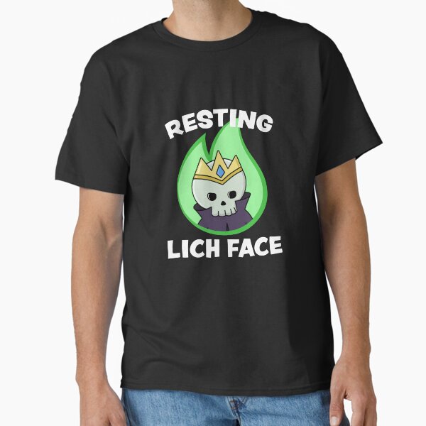 Item preview, Resting Lich Face designed and sold by Cute N' Nerdy Shop.