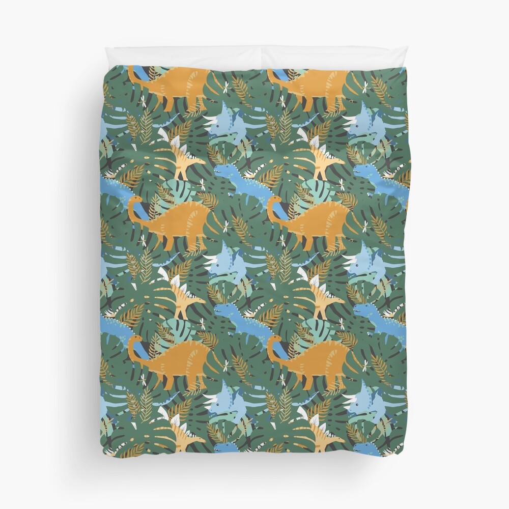 Jungle Dinosaurs Duvet Cover