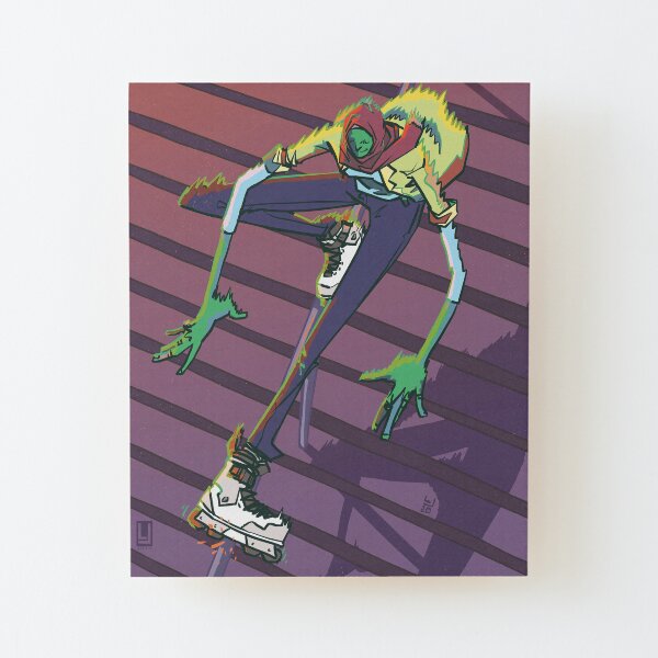 Top Acid Wood Mounted Print
