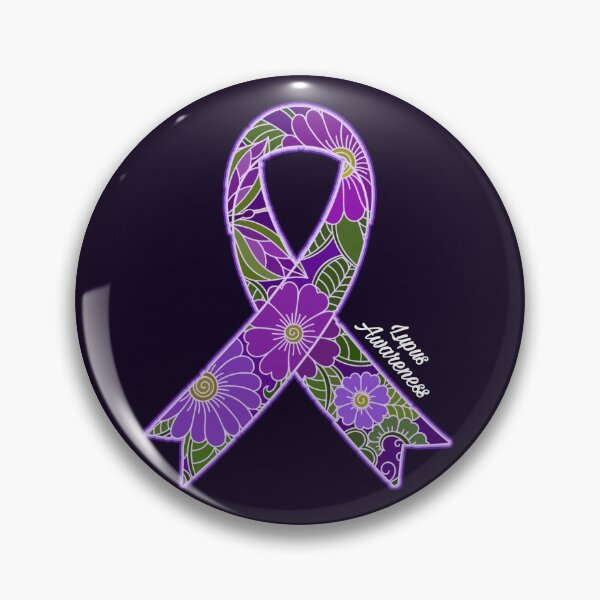 Item preview, Lupus Awareness Purple Ribbon designed and sold by Alondra.