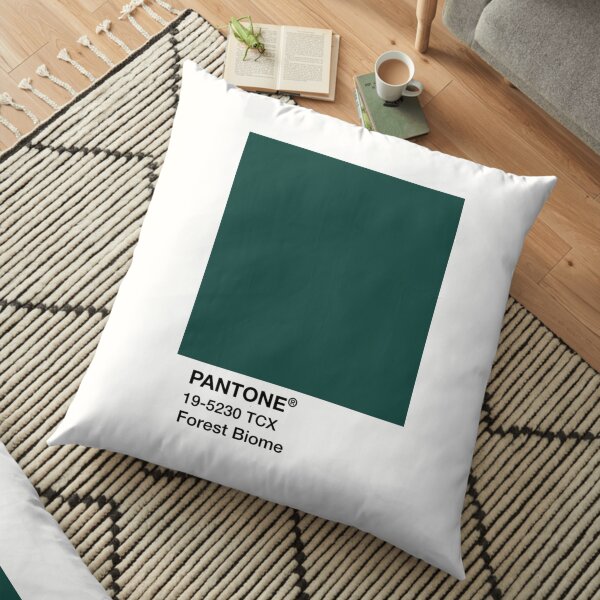 PANTONE Forest Biome, Green Floor Pillow