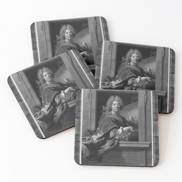 Item preview, Nicolas de Largilliere by French Engraver François Chereau Fine Art Old Masters Reproduction designed and sold by Xzendor7 Digital Art Creations.