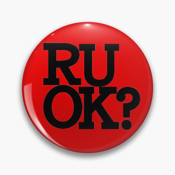 Item preview, Are You Ok? Black Letters Touching designed and sold by Reconocer.