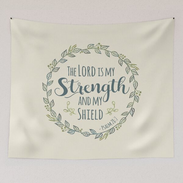 Item preview,  Wreath Psalm 28:7 - The Lord is my Strength designed and sold by amazingjoy.