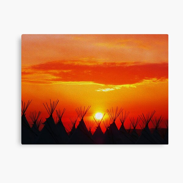 Glastonbury Festival Powow Canvas Print