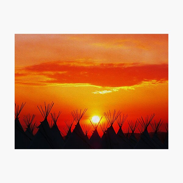 Glastonbury Festival Powow Photographic Print