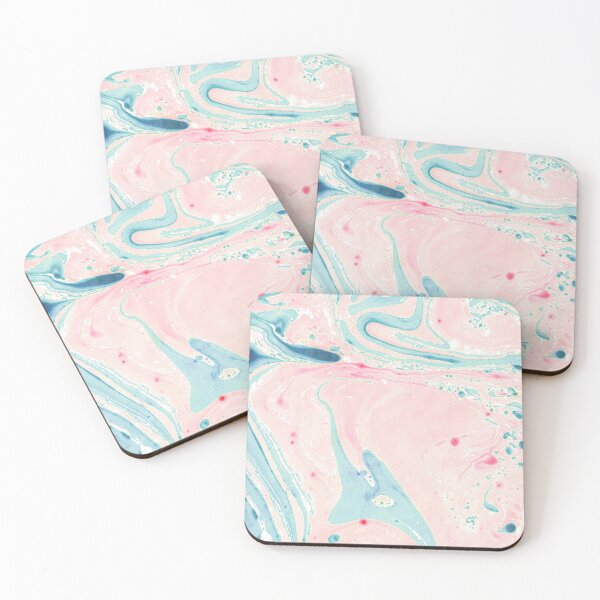 Item preview, pink and teal marble swirl aesthetic designed and sold by thewayitshine.