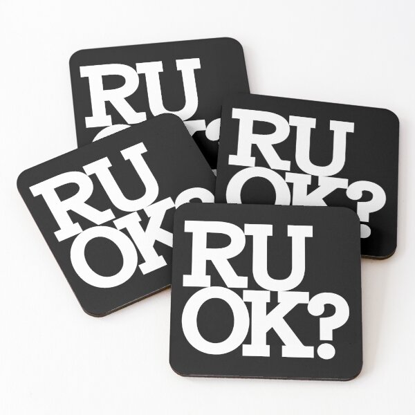 Item preview, Are You Ok? White Letters Touching designed and sold by Reconocer.