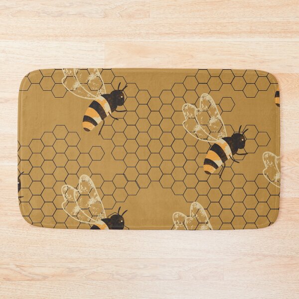 Item preview, Bee on Gold Honeycomb designed and sold by Carolina Jost.