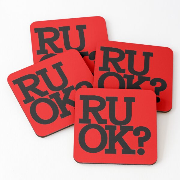Item preview, Are You Ok? Black Letters Touching designed and sold by Reconocer.