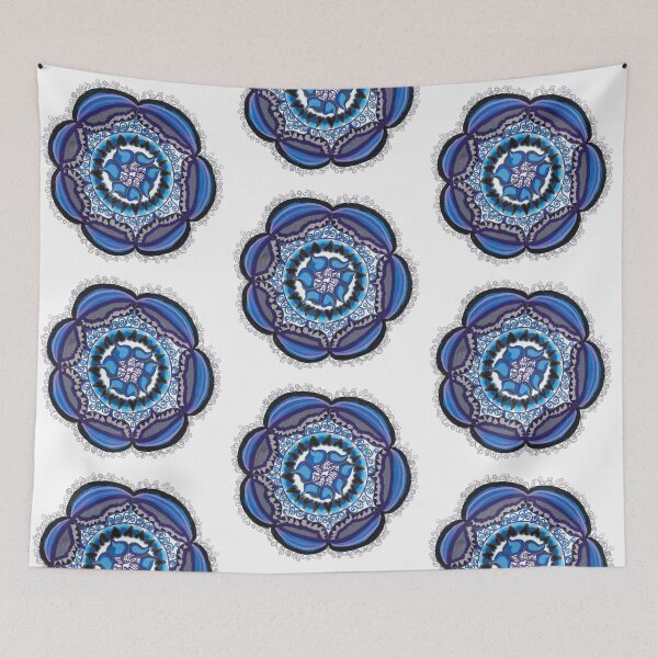Item preview, Blue Spiral Mandala designed and sold by KStevensonart.