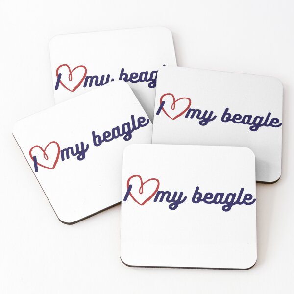 Item preview, I Love My Beagle designed and sold by RedBerryBliss.