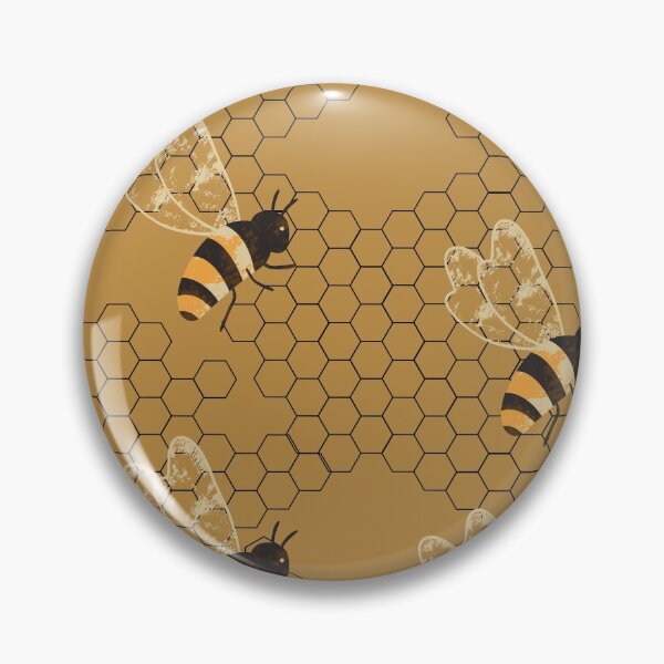 Item preview, Bee on Gold Honeycomb designed and sold by Carolina Jost.