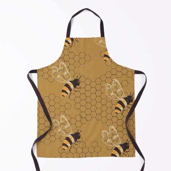 Item preview, Bee on Gold Honeycomb designed and sold by Carolina Jost.
