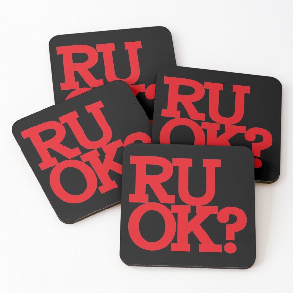 Item preview, Are You Ok? Red Letters Touching designed and sold by Reconocer.