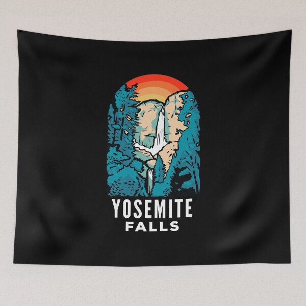 Artikelvorschau, Yosemite Falls Retro Abzeichen entworfen und verkauft von HalpinDesign.