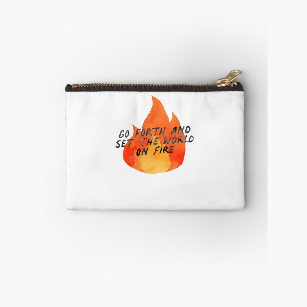 Item preview, Set The World On Fire Inspire Quote designed and sold by thefrshmachine.