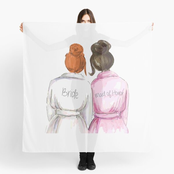 Hochzeitsgeschenke Brautduschengeschenke Bestes Susses Verlobungsgeschenk Fur Sie Braut Trauzeugin Frauen Beste Freundin Oder Schwester Braut Und Trauzeugin Tuch Von Premiertreats Redbubble