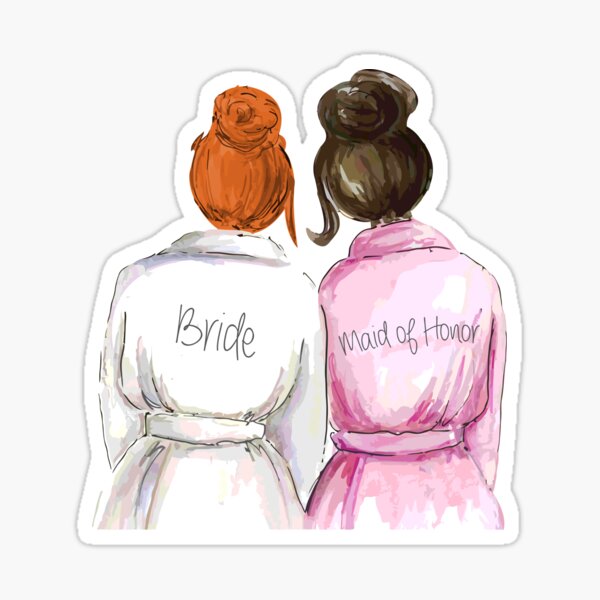 Item preview, Maid of Honor Gift Proposal | Best Wedding Gift for Bride | Bride Gift from MOH | Bridal Shower Gift for Her | Maid of Honor Gift from Bride (Redhead & Brunette) designed and sold by premiertreats.