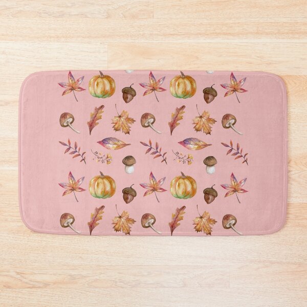 Item preview, Fall Autumn Colours Pumpkin lover Flower Leaves Mushroom Aesthetic Pattern designed and sold by cation-studio.