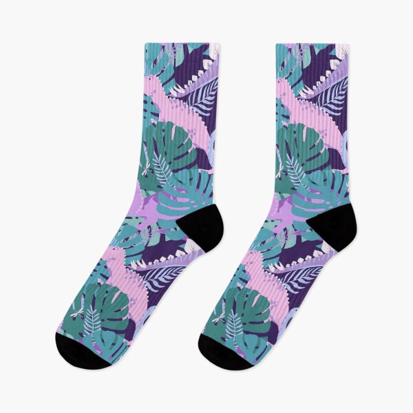 Item preview, Jungle Dinosaurs - Purple designed and sold by latheandquill.