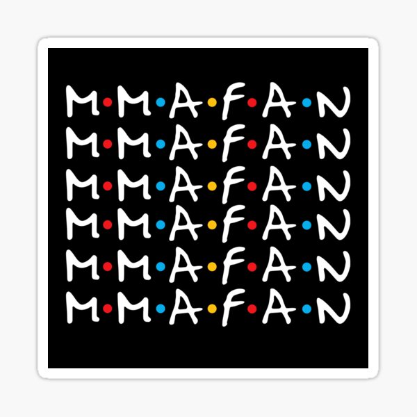 FRIENDS MMA Fans Sticker