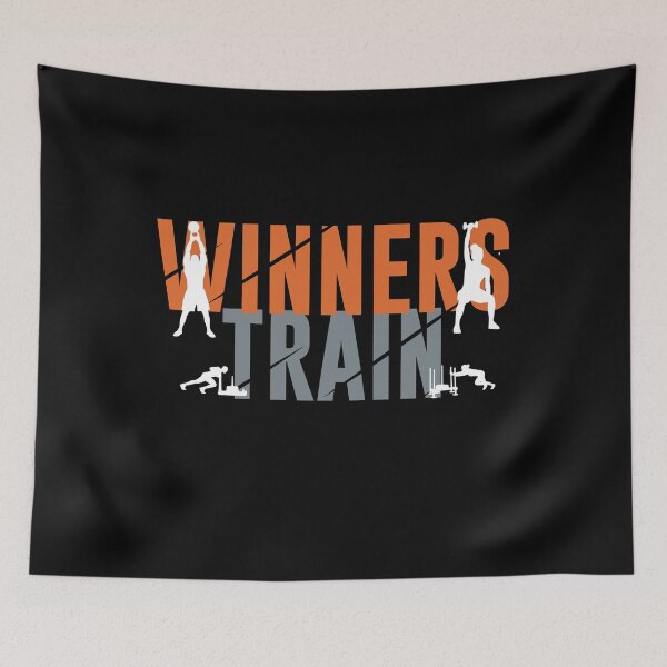 Item preview, Winners Train - Crossfit Fitness Deadlift, Squats, Burpees designed and sold by Desiznn.
