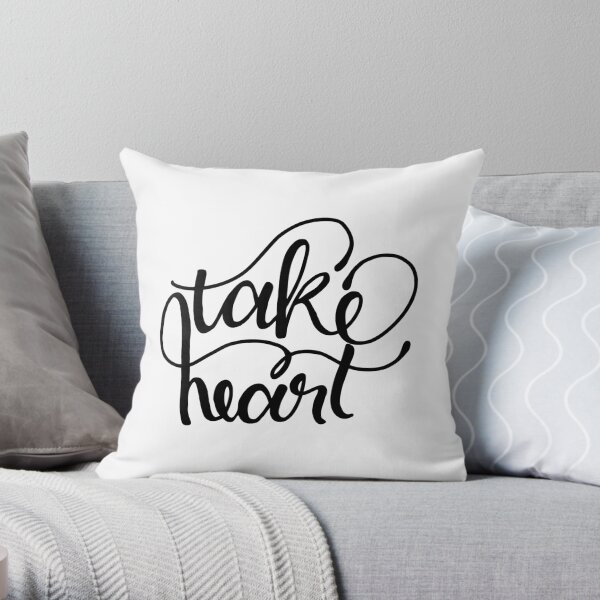Take Heart Throw Pillow