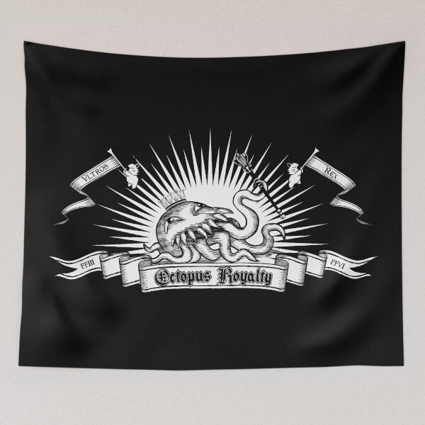 Item preview, Octopus Royalty B/W designed and sold by -TheGamingGeeks.