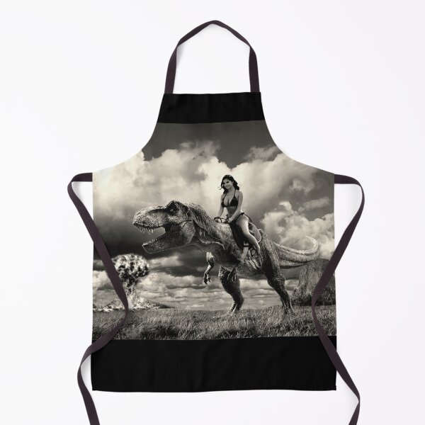Item preview, Tyrannosaur Riding Warrior Gal of the Apocalypse  designed and sold by SilentlyRob668.