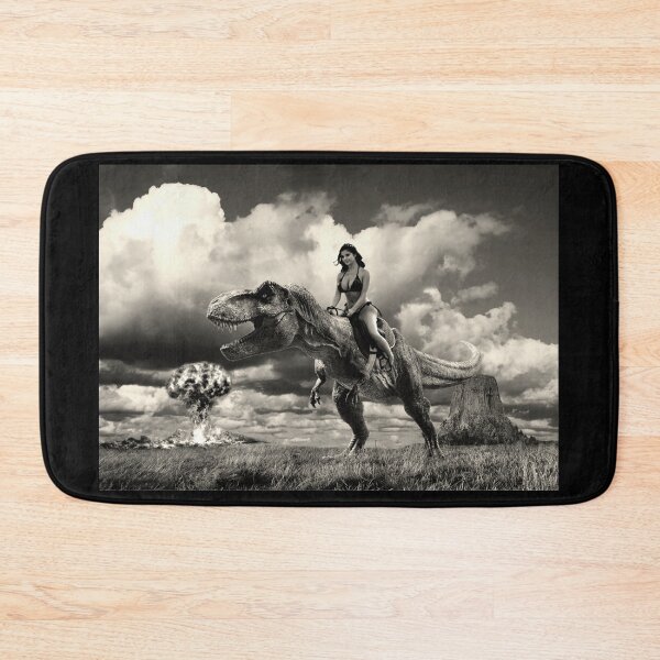 Item preview, Tyrannosaur Riding Warrior Gal of the Apocalypse  designed and sold by SilentlyRob668.