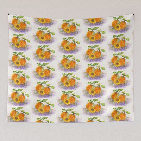 Item preview, Pumpkins and Sunflower designed and sold by karen  curinga.
