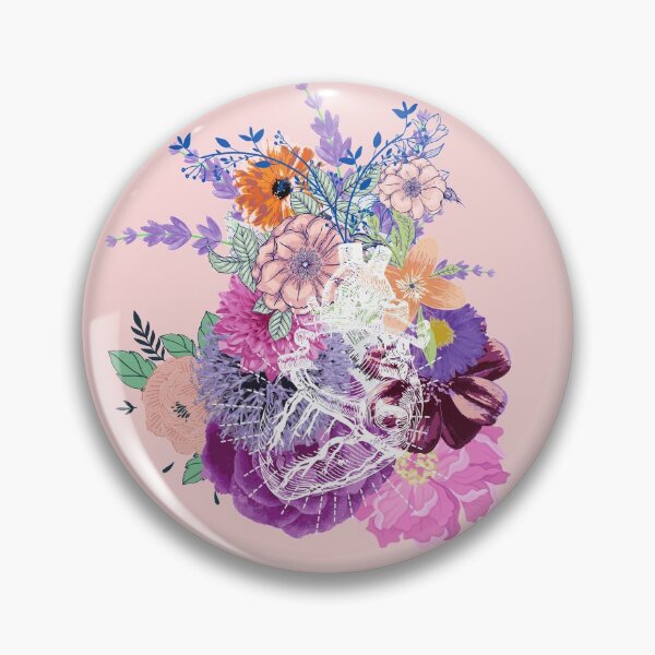 Item preview, Floral Anatomic heart designed and sold by stoPCereal.