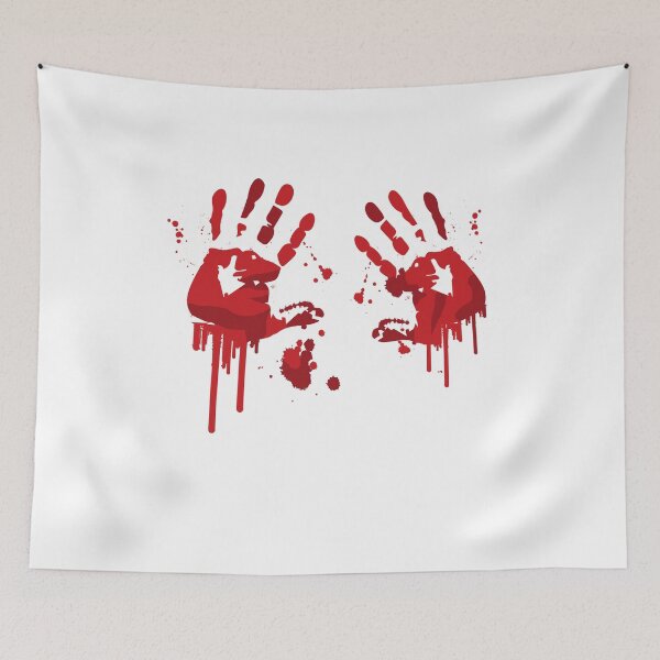 Item preview, Bloody hands halloween  drip blood designed and sold by Dream Imagine Create ..