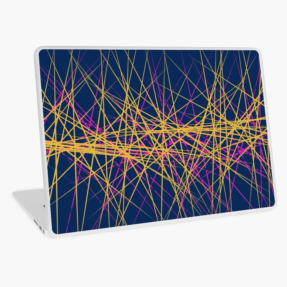 Spiny Golden Glow Magenta Laptop Skin