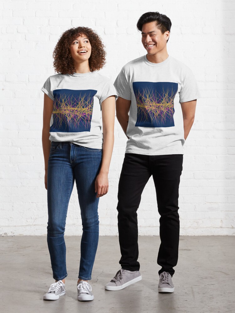 Thumbnail 1 of 7, Classic T-Shirt, Spiny Golden Glow Magenta designed and sold by HappigalArt.