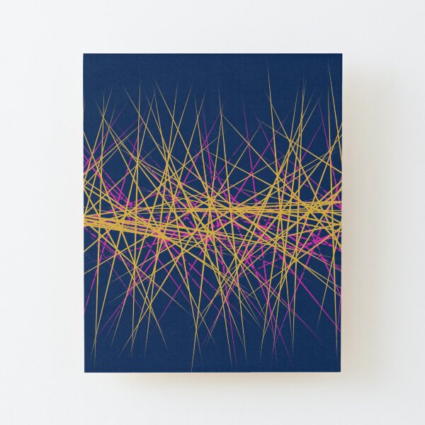 Spiny Golden Glow Magenta Wood Mounted Print