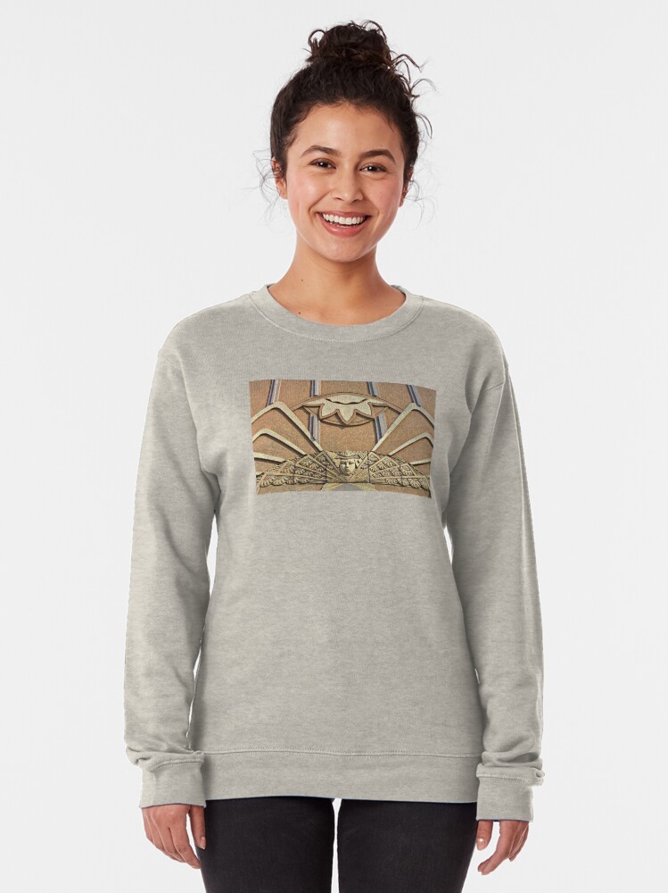 Alternate view of Angels & Art Deco-Main Street-Evansville Indiana Pullover Sweatshirt